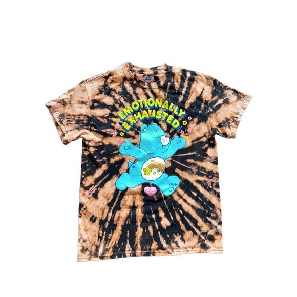 Care Bear Emotionally Exhausted Bleached Tee - Picture 1 of 4